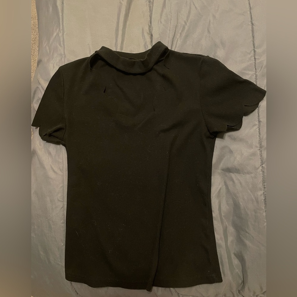 Black Shein Sexy Croptop